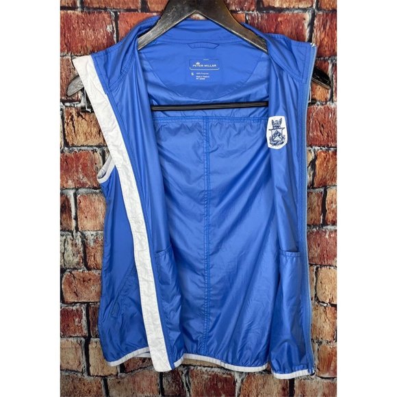 Peter Millar Women’s Sleeveless Full Zip Solid Blue Vest Jacket Golf Small - Picture 3 of 6